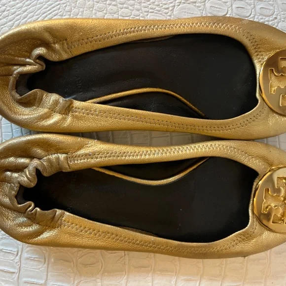 Tory birch shoes gold - Picture 4 of 7